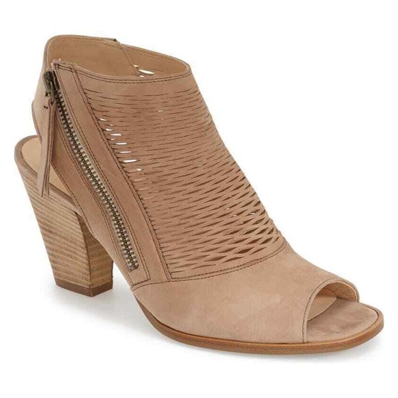 Paul Green Willow Peep Toe Bootie Boot Perforated - Picture 1 of 9